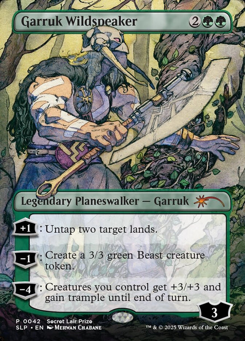 Garruk Wildspeaker - Borderless - Full Art