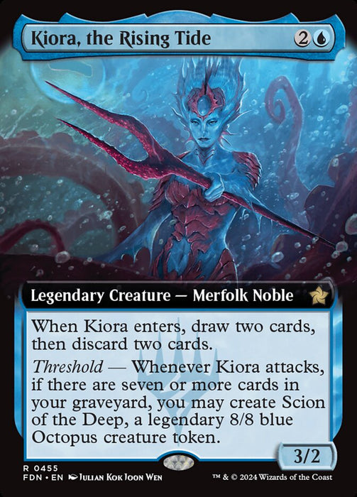 Kiora, the Rising Tide - Legendary - Extended Art (Foil)