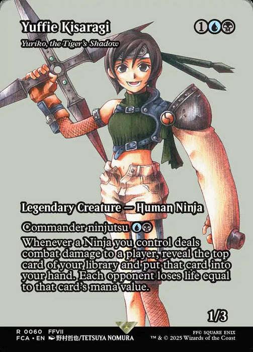 Yuffie Kisaragi - Yuriko, the Tiger's Shadow - Borderless - Full Art - Legendary - Inverted (Foil)