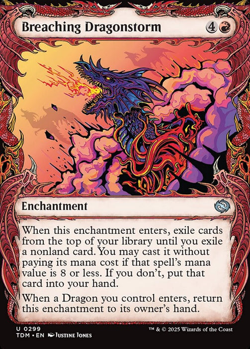 Breaching Dragonstorm - Showcase - Enchantment (Foil)