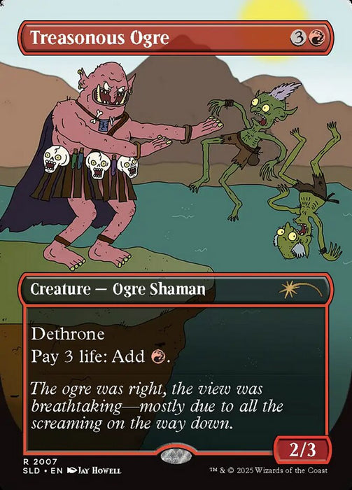 Treasonous Ogre - Borderless - Full Art - Inverted (Foil)