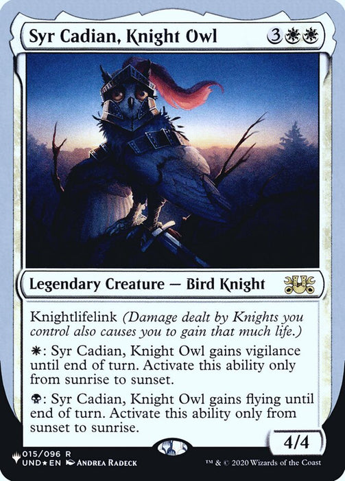Syr Cadian, Knight Owl - Legendary (Foil)