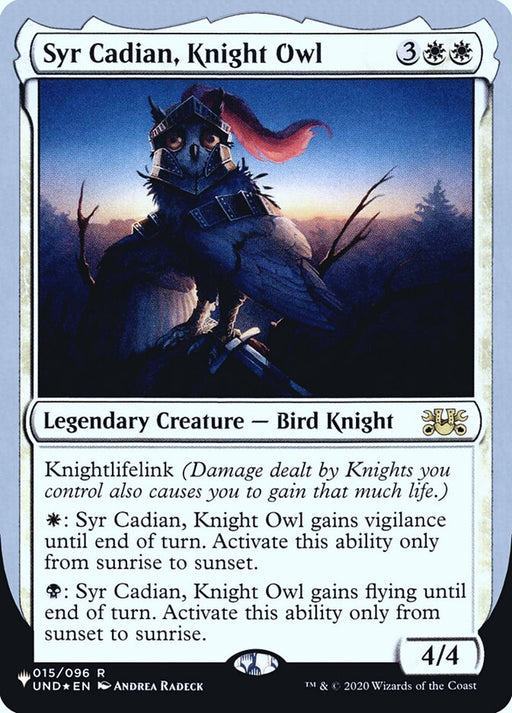 Syr Cadian, Knight Owl - Legendary (Foil)