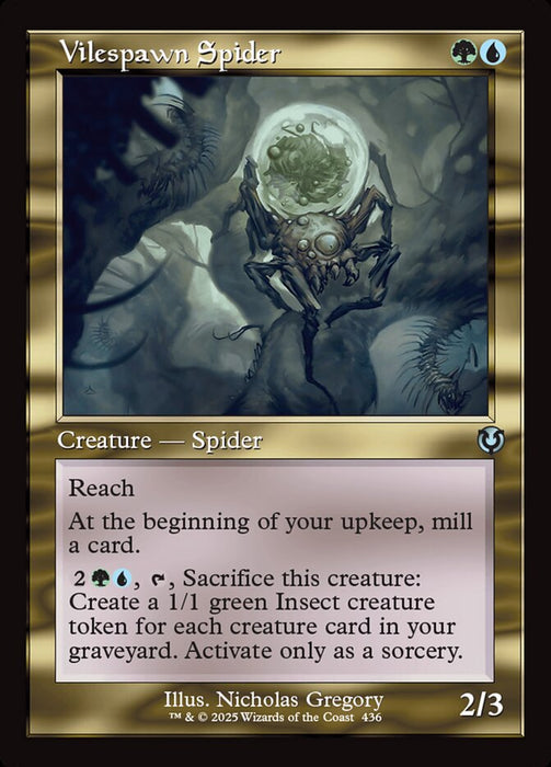 Vilespawn Spider - Retro Frame (Foil)