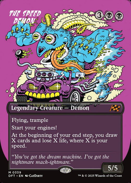The Speed Demon - Borderless - Legendary - Inverted
