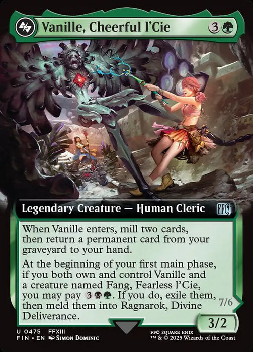 Vanille, Cheerful l'Cie // Ragnarok, Divine Deliverance - Extended Art - Legendary (Foil)