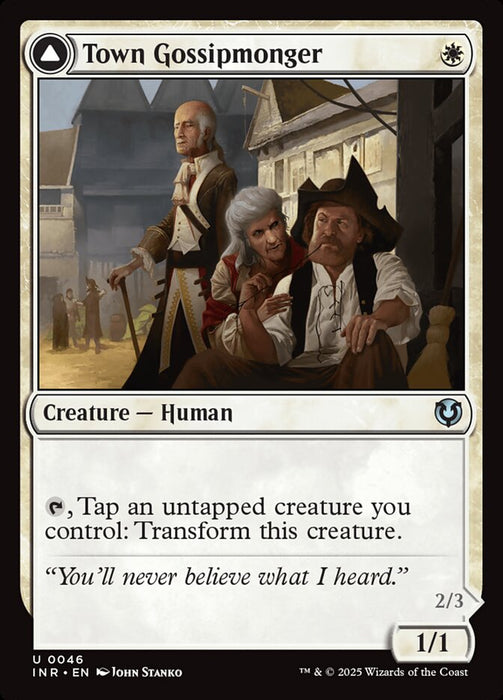 Town Gossipmonger // Incited Rabble (Foil)