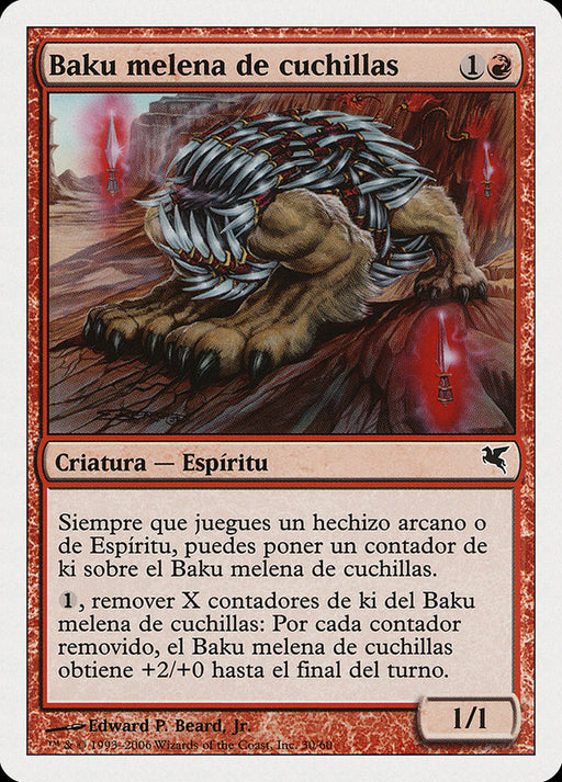 Baku melena de cuchillas - Blademane Baku