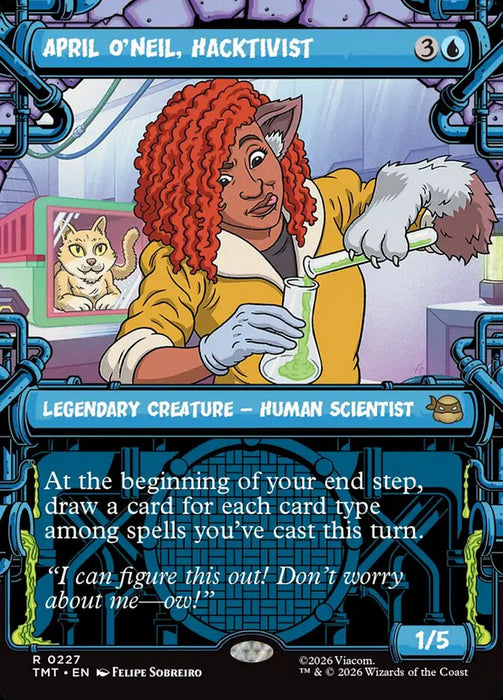 April O'Neil, Hacktivist - Borderless - Inverted - Legendary - Showcase (Foil)
