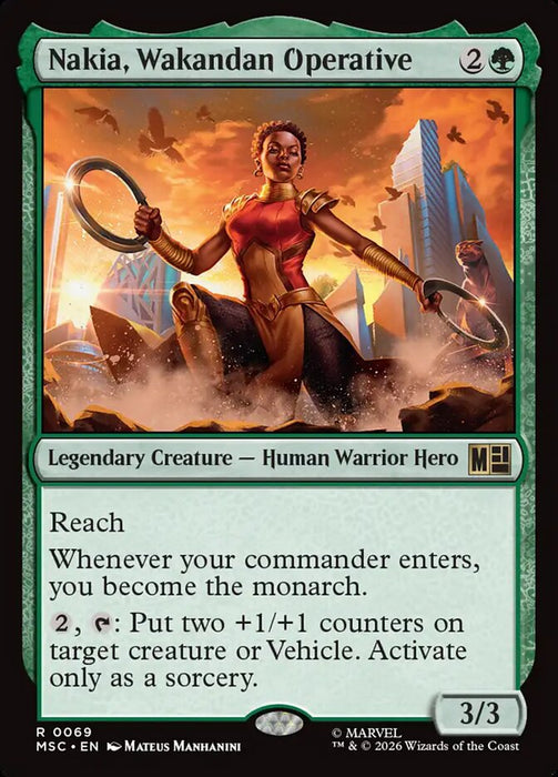 Nakia, Wakandan Operative - Legendary - Surge Foil (Foil)