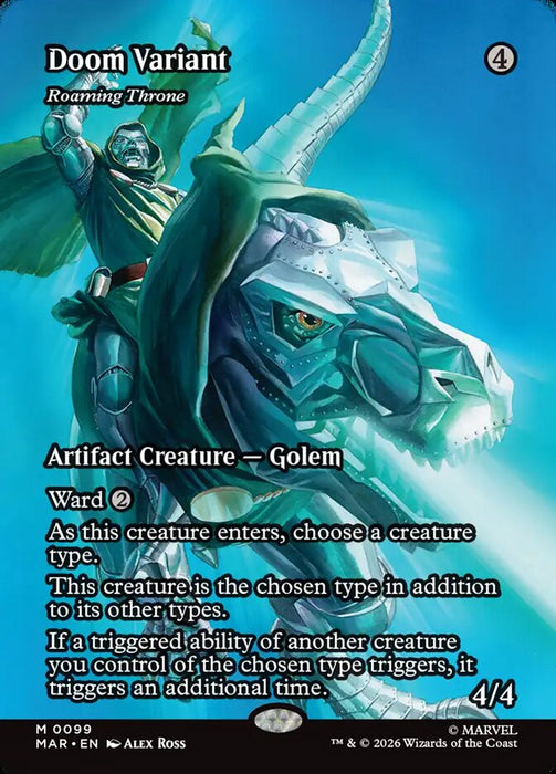Doom Variant - Roaming Throne - Borderless - Full Art - Inverted