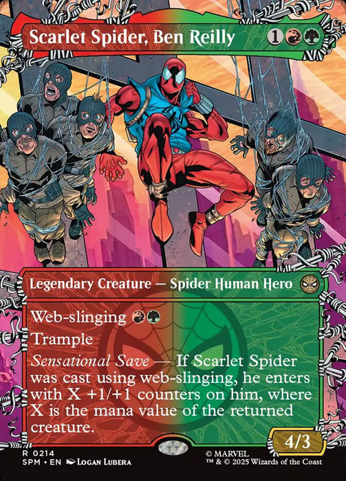 Scarlet Spider, Ben Reilly - Borderless - Full Art - Inverted - Legendary - Showcase (Foil)