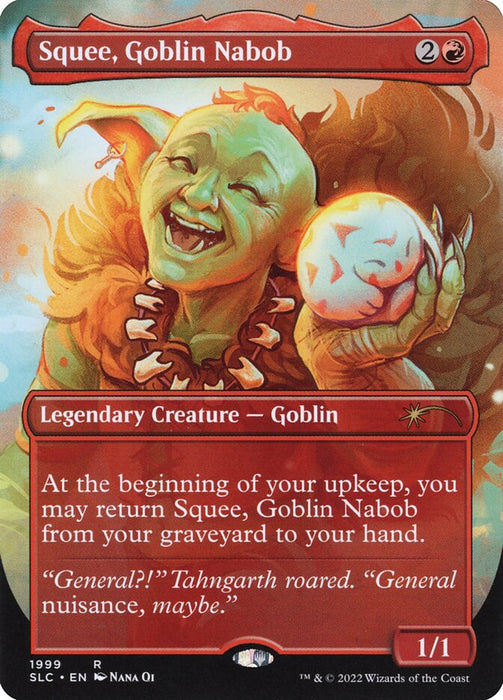 Squee, Goblin Nabob - Borderless - Full Art - Inverted - Legendary (Foil)