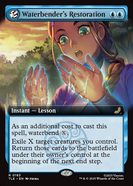 Waterbender's Restoration - Extended Art - Lesson (Foil)