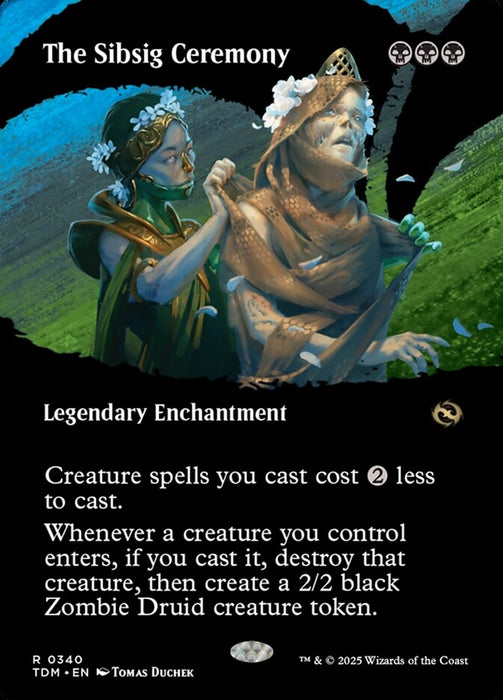 The Sibsig Ceremony - Borderless - Showcase - Enchantment - Legendary - Inverted (Foil)