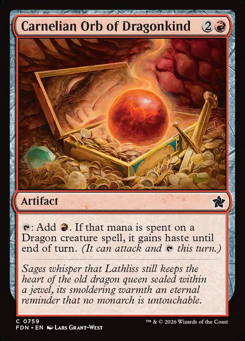 Carnelian Orb of Dragonkind (Foil)