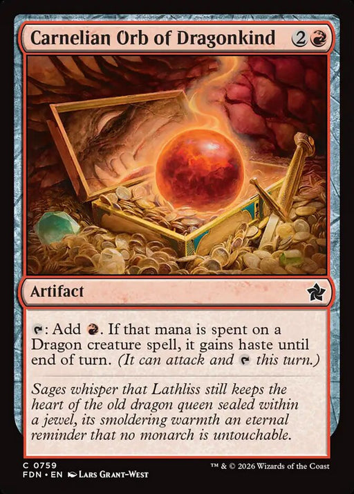 Carnelian Orb of Dragonkind (Foil)