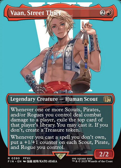 Vaan, Street Thief - Borderless - Full Art - Inverted - Legendary (Foil)