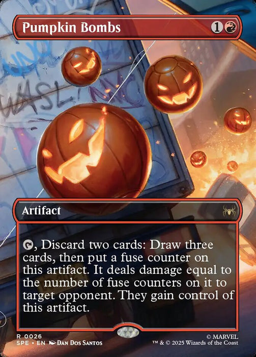 Pumpkin Bombs - Borderless - Full Art - Inverted (Foil)