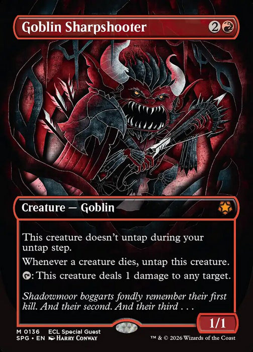 Goblin Sharpshooter - Borderless - Full Art - Inverted (Foil)
