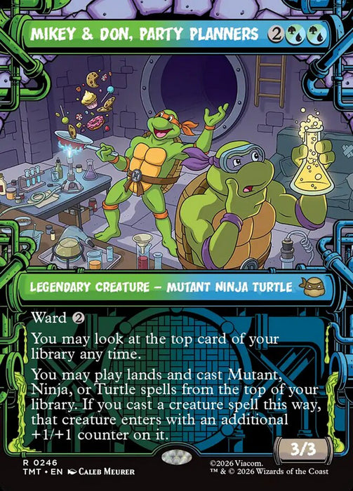Mikey & Don, Party Planners - Borderless - Inverted - Legendary - Showcase (Foil)