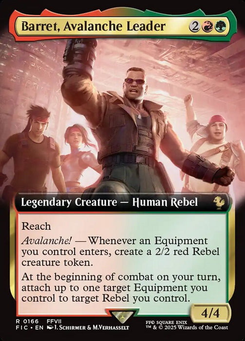 Barret, Avalanche Leader - Extended Art - Legendary (Foil)