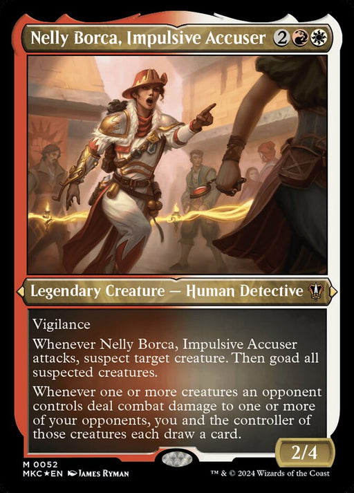 Nelly Borca, Impulsive Accuser - Etched - Inverted - Legendary - Etched (Foil)