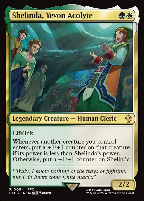 Shelinda, Yevon Acolyte - Legendary - Surge Foil