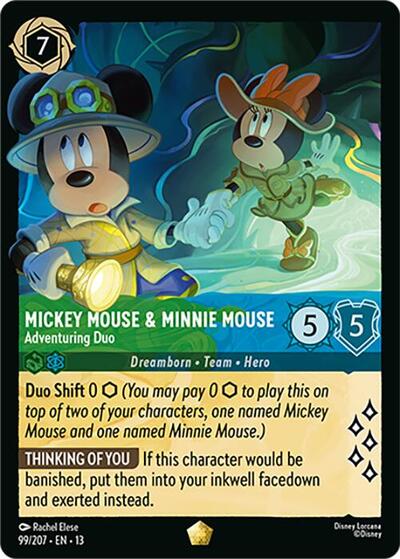 Mickey Mouse & Minnie Mouse - Adventuring Duo - Foil