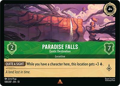 Paradise Falls - Exotic Destination - Foil