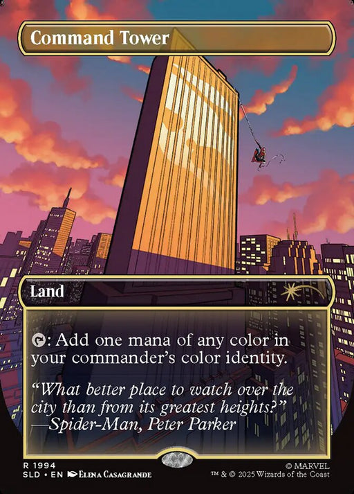 Command Tower - Borderless - Full Art - Inverted (Foil)