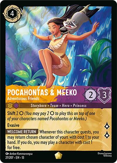 Pocahontas & Meeko - Adventurous Friends - Foil