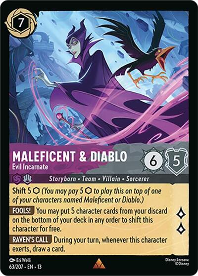 Maleficent & Diablo - Evil Incarnate - Foil