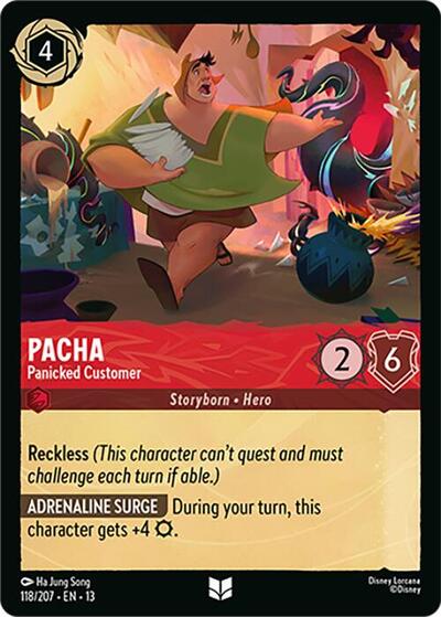 Pacha - Panicked Customer - Foil