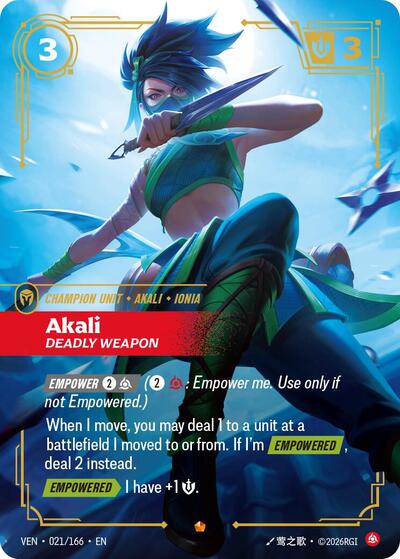 Akali - Deadly Weapon - Foil