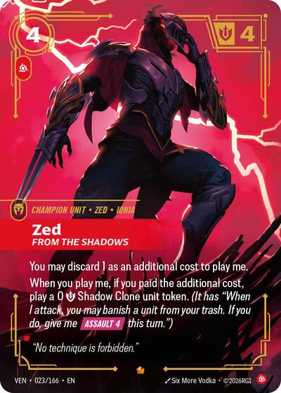 Zed - From the Shadows - Foil