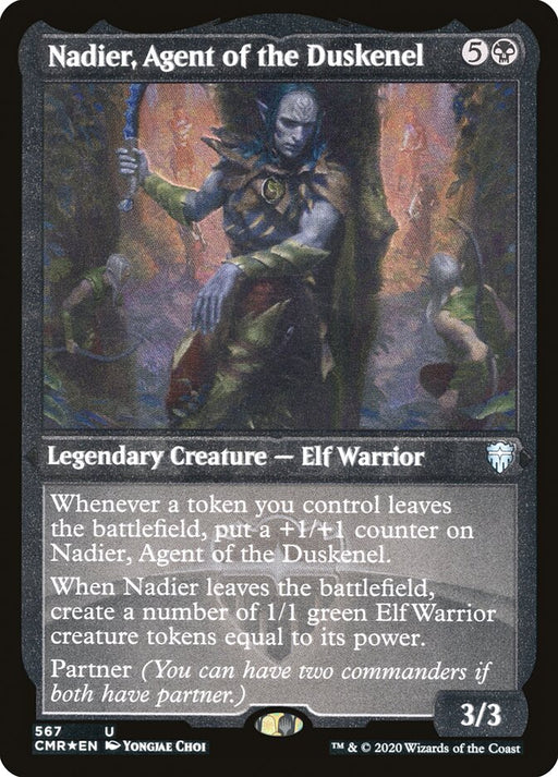 Nadier, Agent of the Duskenel - Etched - Inverted - Legendary - Etched (Foil)