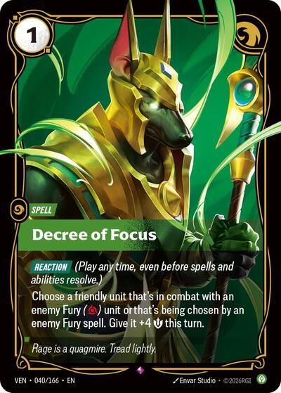 Decree of Focus - Foil