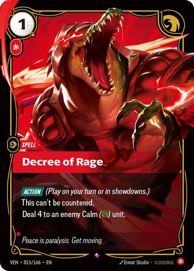 Decree of Rage - Foil