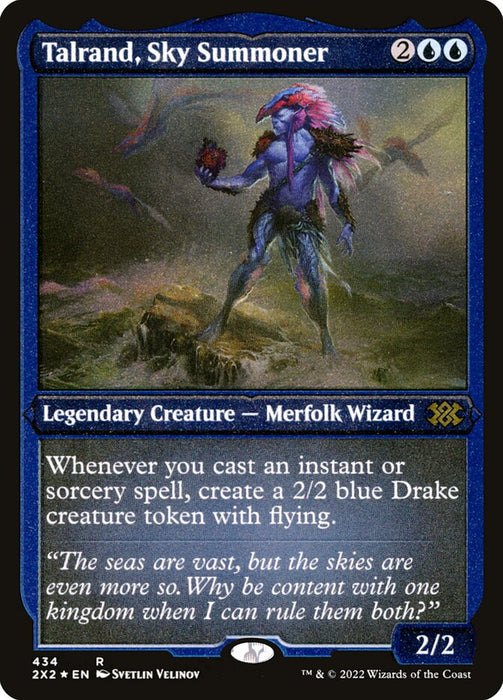 Talrand, Sky Summoner - Etched - Inverted - Legendary - Etched (Foil)