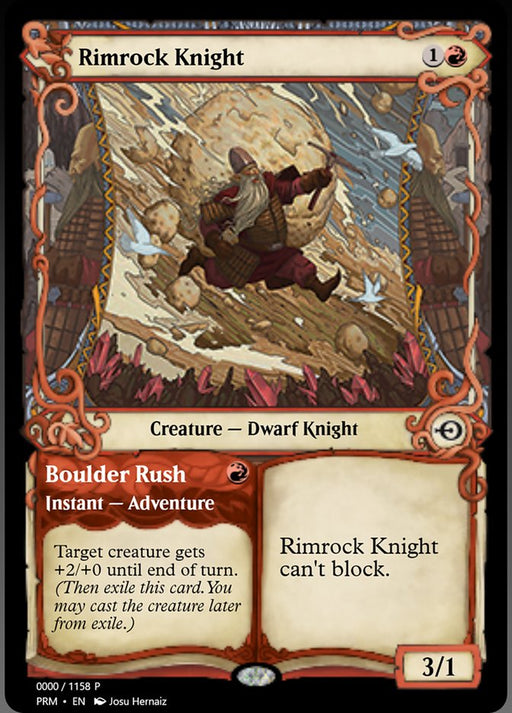 Rimrock Knight // Boulder Rush (Foil)