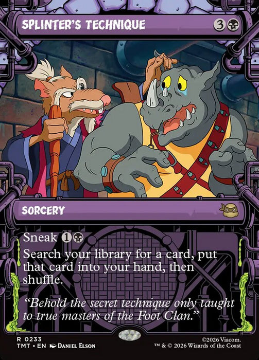 Splinter's Technique - Borderless - Inverted - Showcase (Foil)