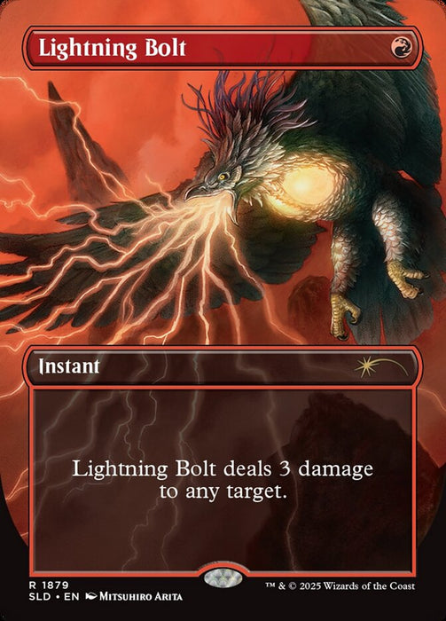 Lightning Bolt - Borderless - Full Art - Inverted (Foil)