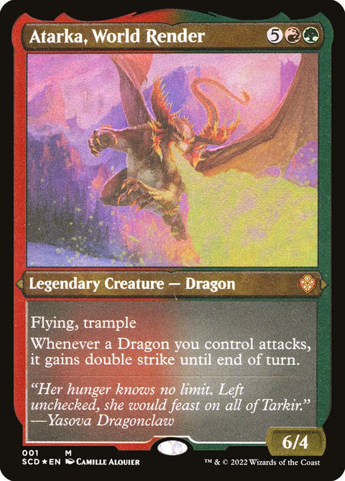 Atarka, World Render - Etched - Inverted - Legendary - Etched (Foil)
