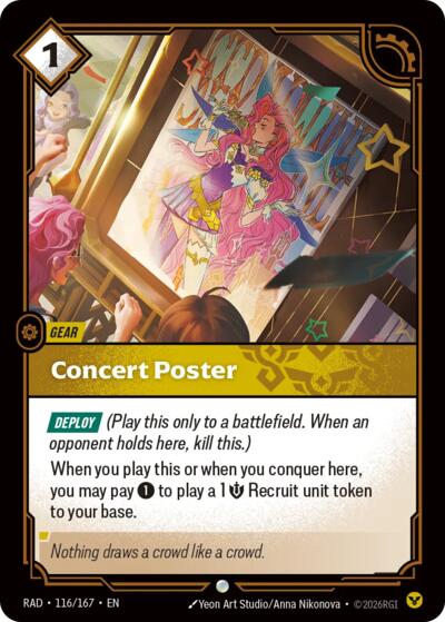 Concert Poster - Foil
