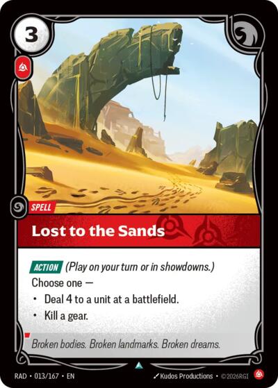 Lost to the Sands - Foil
