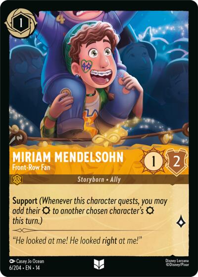 Miriam Mendelsohn - Front-Row Fan - Foil
