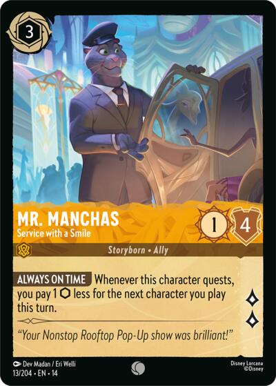 Mr. Manchas - Service with a Smile - Foil