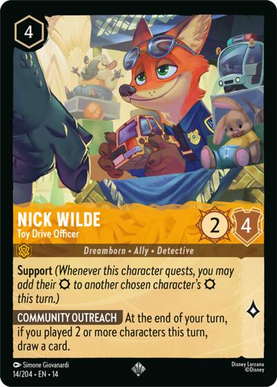 Nick Wilde - Toy Drive Officer - Foil