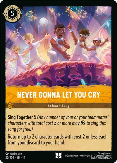 Never Gonna Let You Cry - Foil
